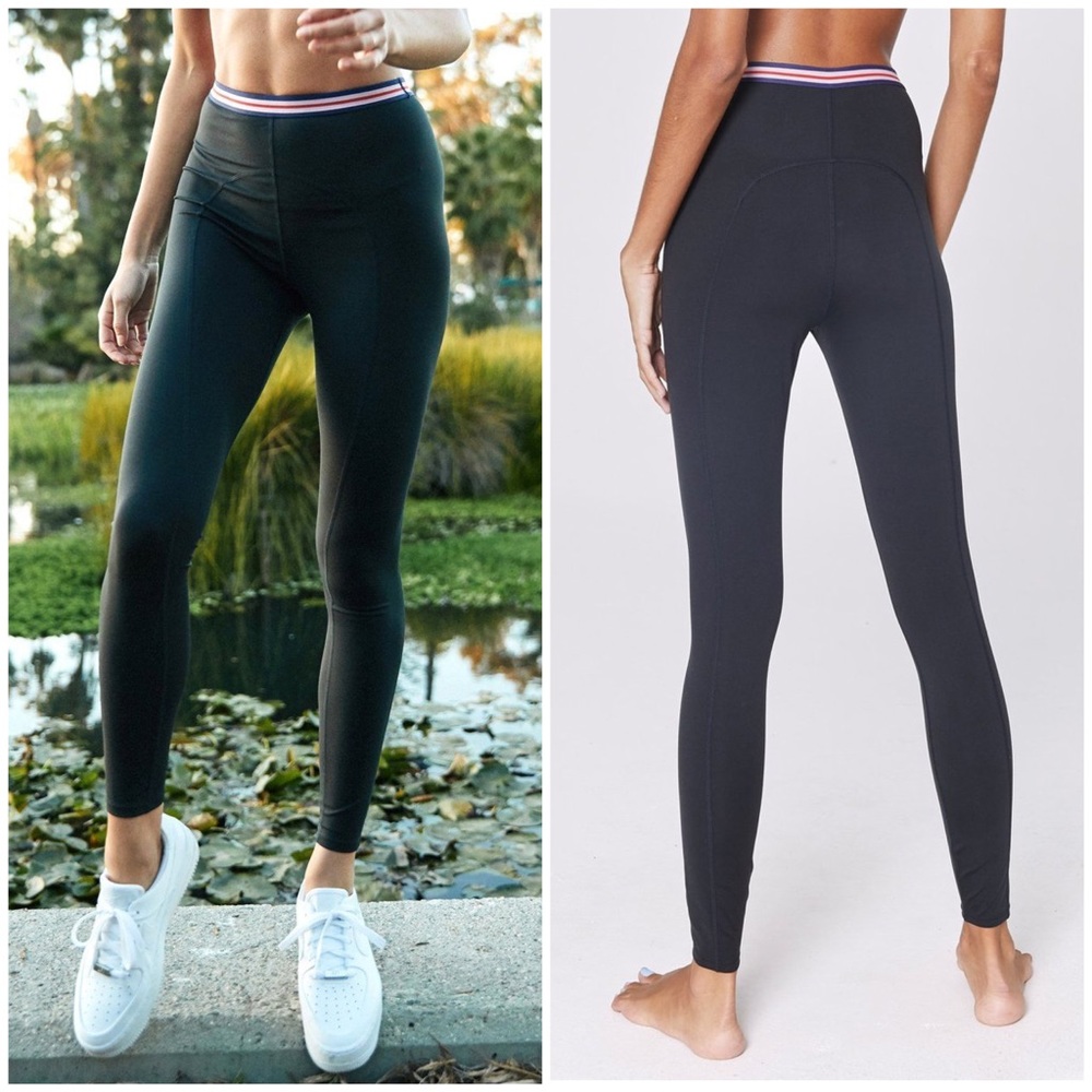 Spiritual Gangster Stripe Waist Compression Tights